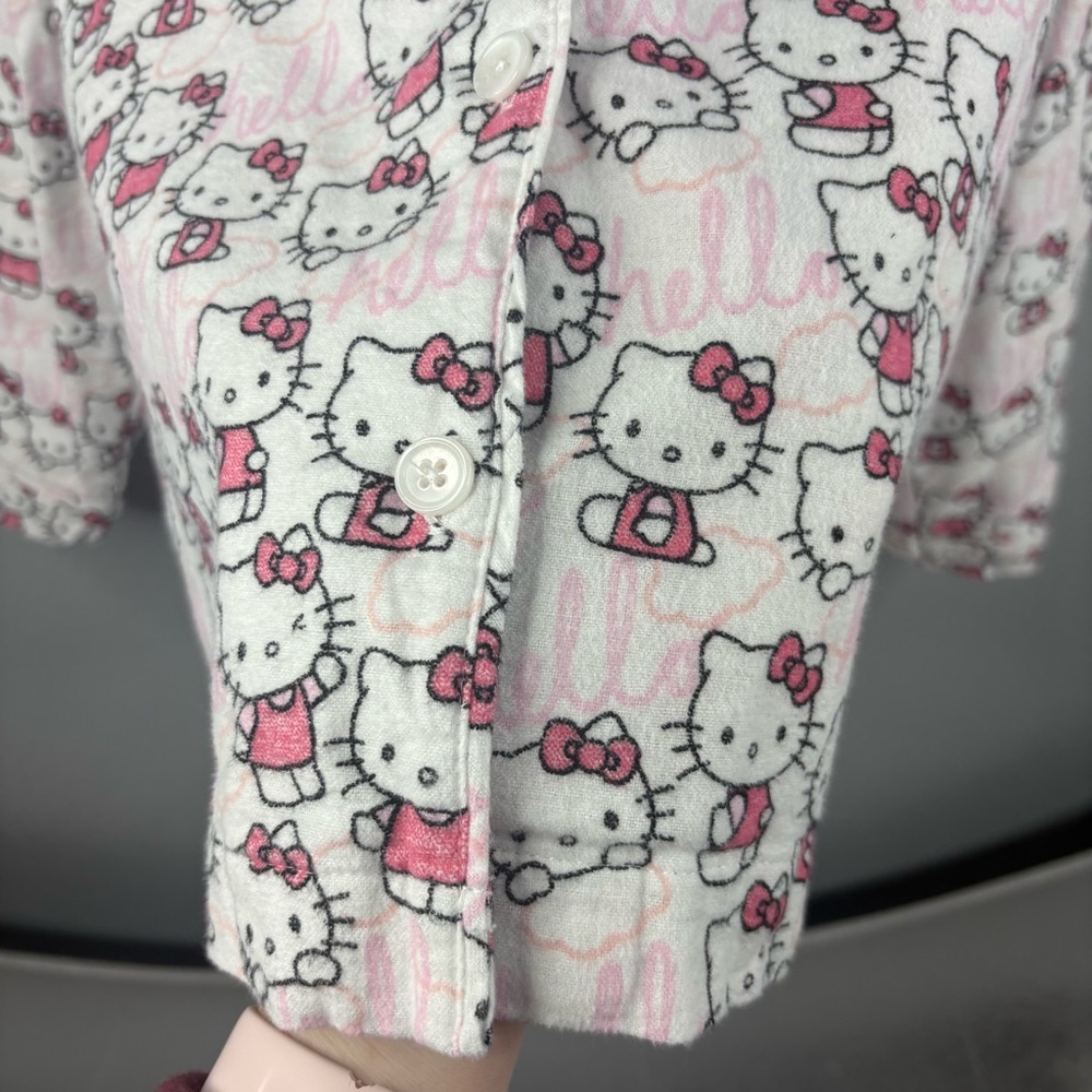 Hello Kitty Organic Flannel Pajama Set Pottery Barn Teen - Picture 6 of 16